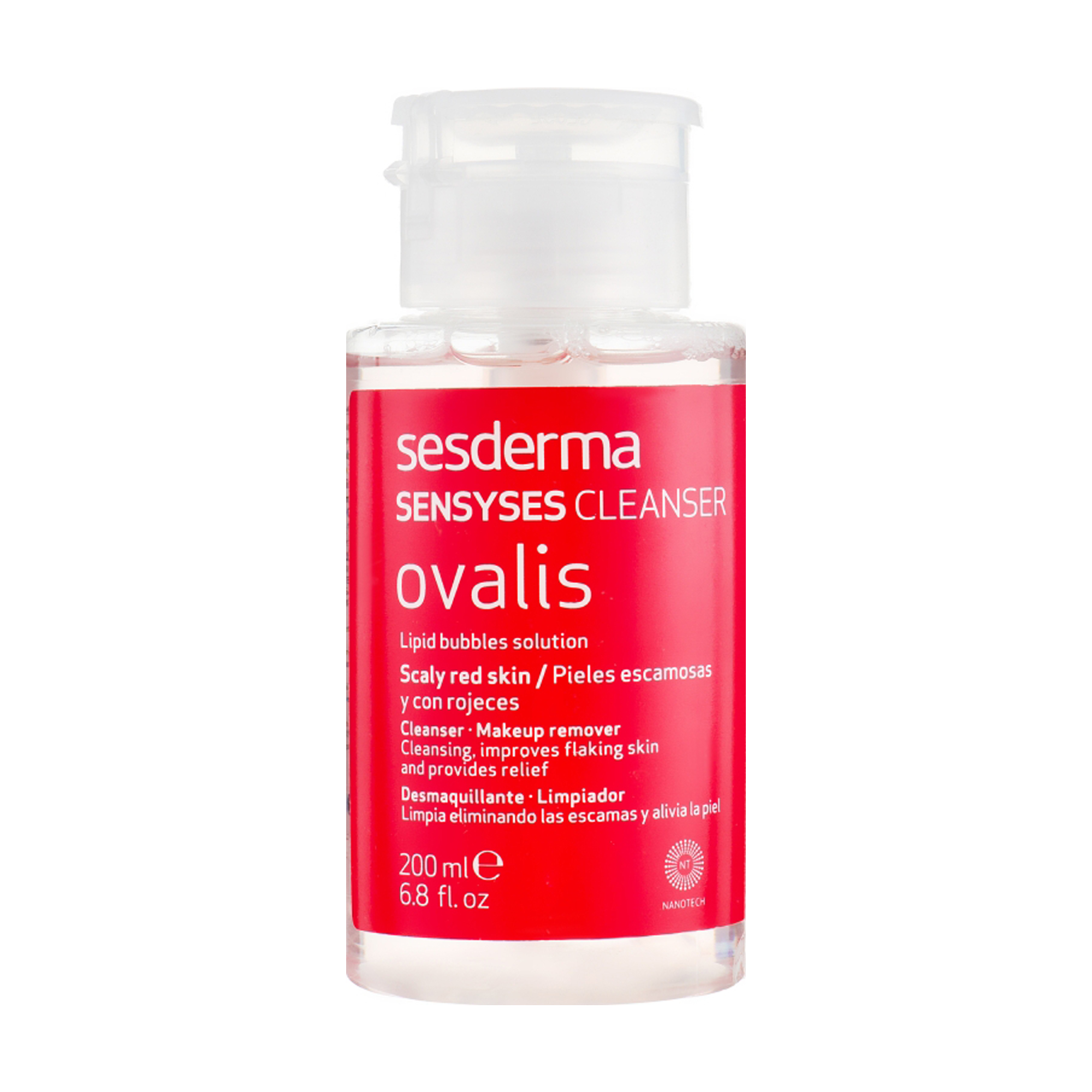 Лосьйон для очищення шкіри обличчя Sesderma Sensyses Cleanser Ovalis для шкіри, схильної до почервоніння та лущення, 200 мл